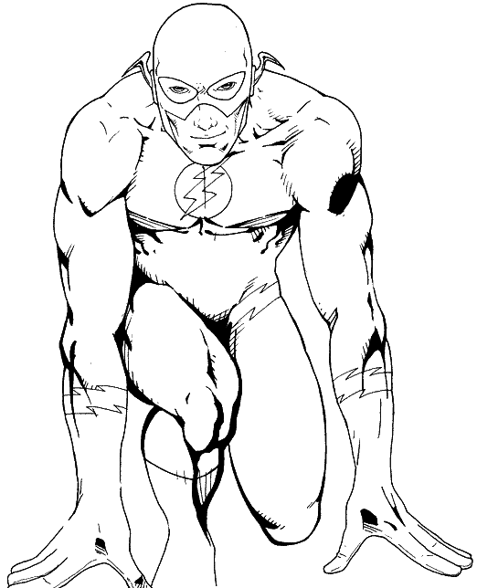 The Flash Free Coloring Image Pages To Print Colorpages