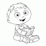 Super Why free coloring pages and images to print