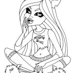 monster high free coloring pages to print
