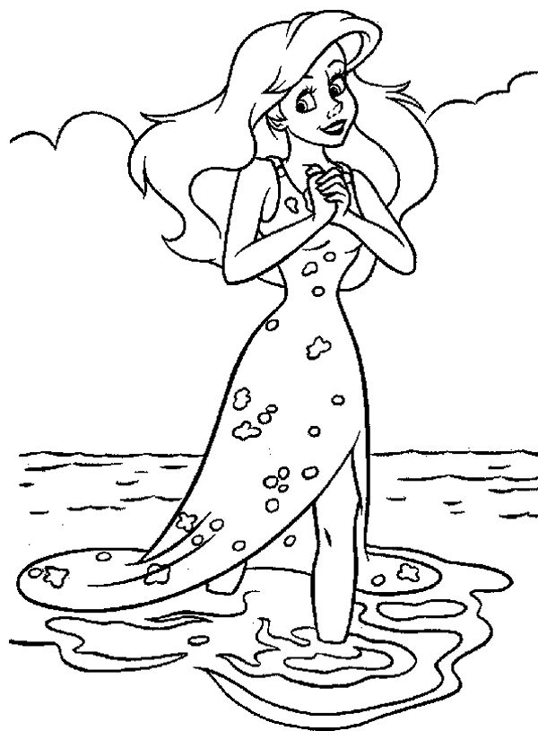 Ariel little mermaid free printable coloring pages ...