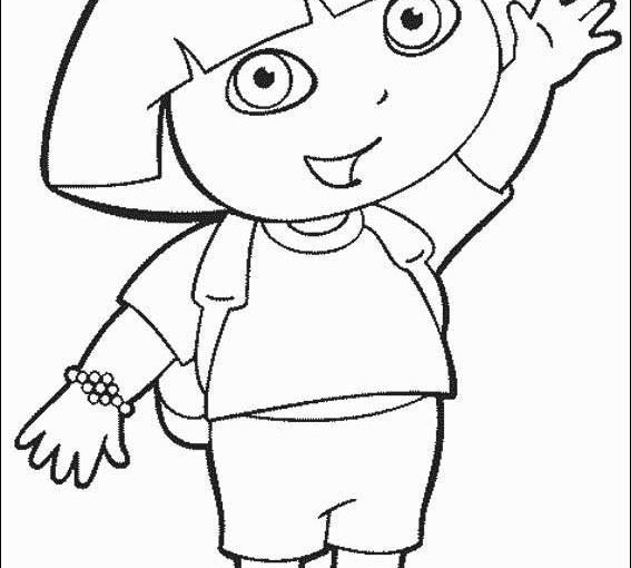 Dora The Explorer Free Drawings Printable Coloring Pages