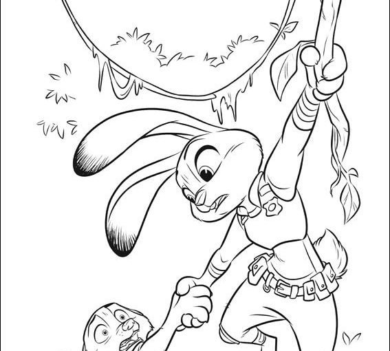 Zootopia free coloring pages free for kids to print