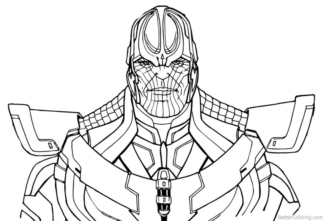 Avengers Infinity War End Game free printable coloring pages