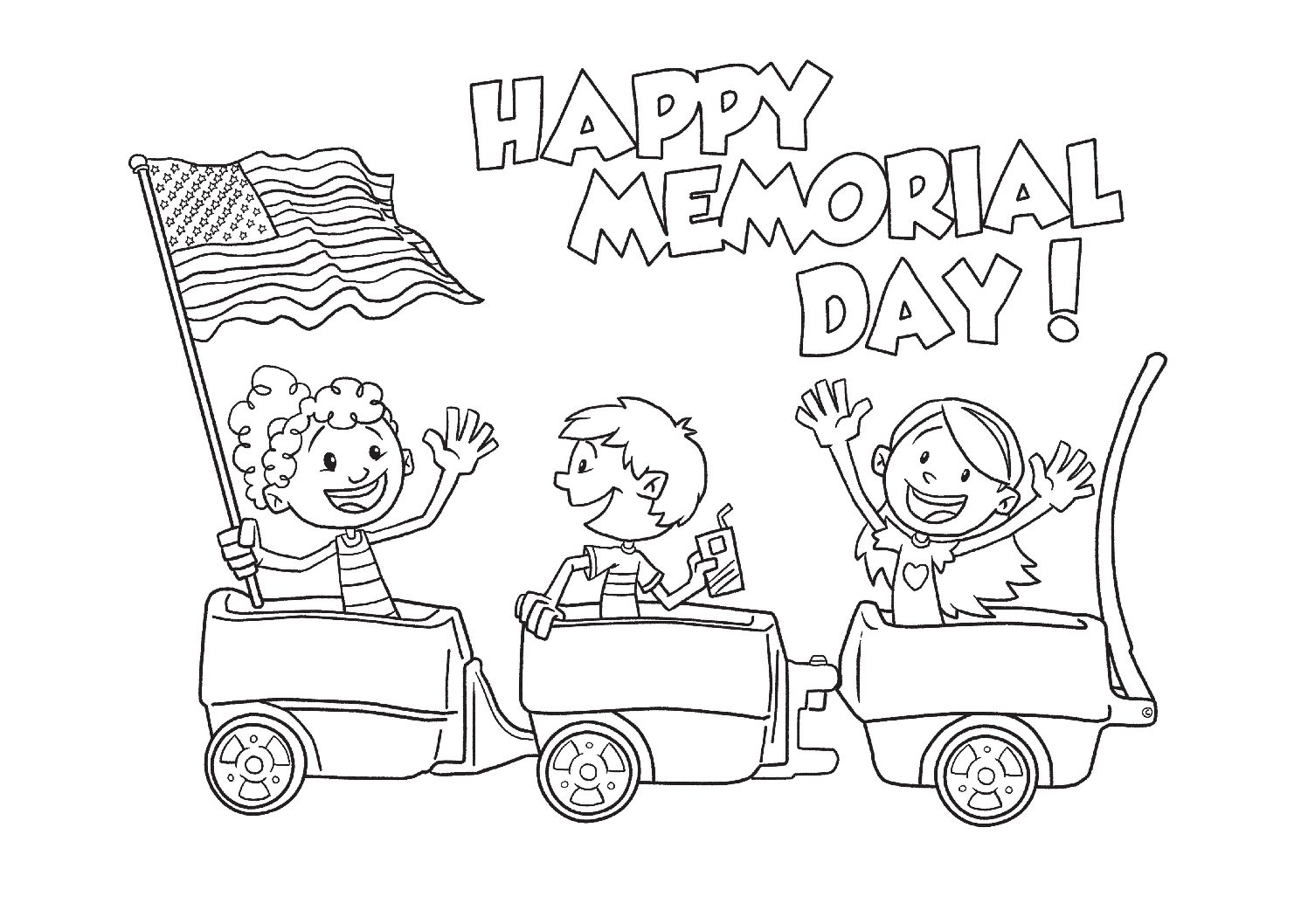 Memorial Day free drawing and printable coloring pages