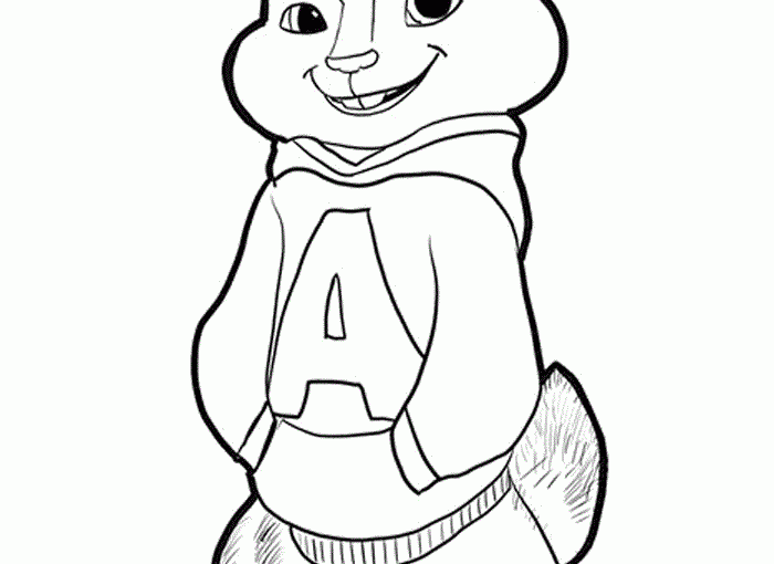 Alvin and the Chipmunks free printable coloring pages
