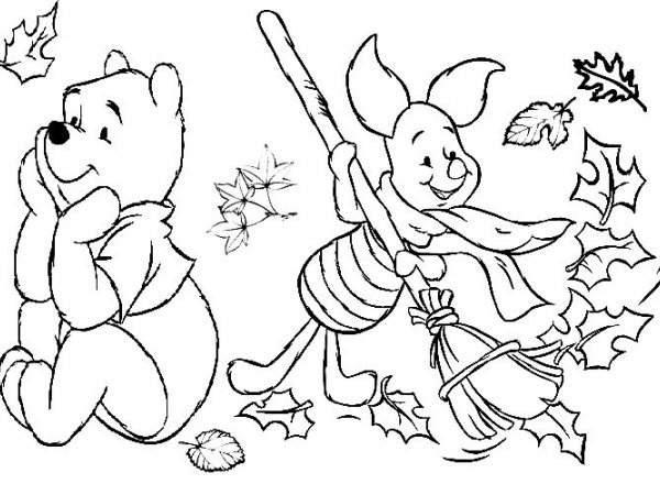 Autumn free coloring pages printable drawing