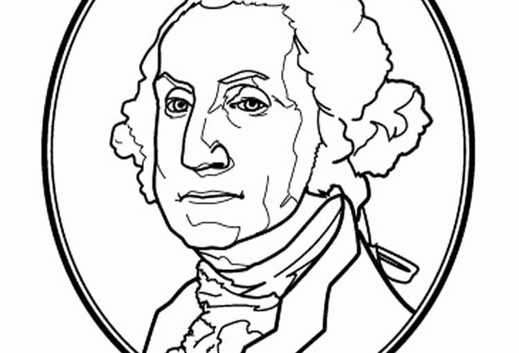George Washington free coloring page to print 1st American President