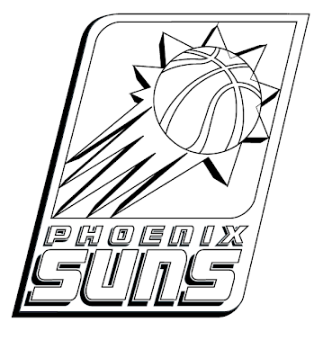 NBA Phoenix Suns Logo Coloring Page free printable