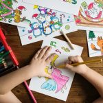 What are the benefits of painting and coloring activity for children and adults?